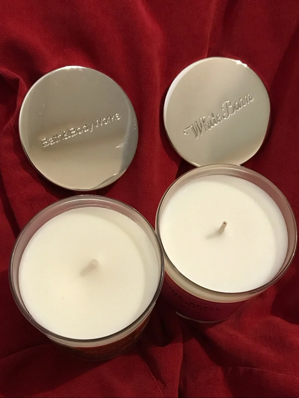 2 Candles - Pink & White